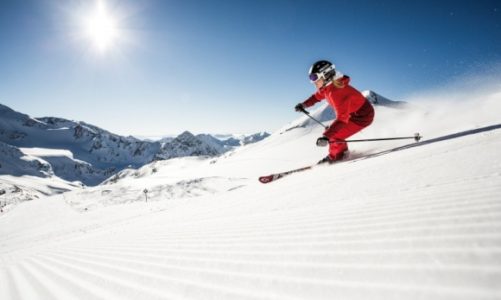 Wiosenna jazda na nartach w Dolinie Stubai