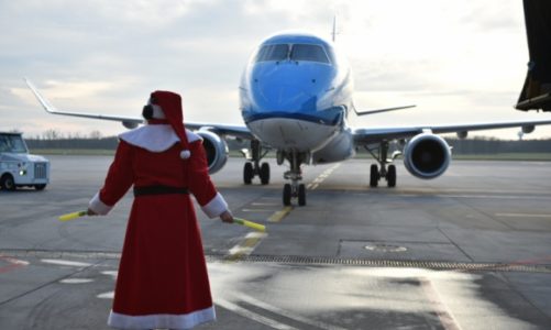 Niecodzienny widok na wrocławskim lotnisku