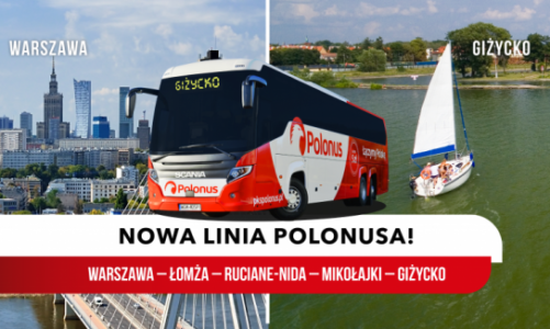 Polonus otwiera nową linię na Mazury!